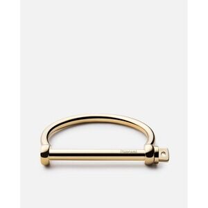 Miansai Screw Cuff‎ Bracelet Gold Tone Bangle Minimalist Jewelry Women